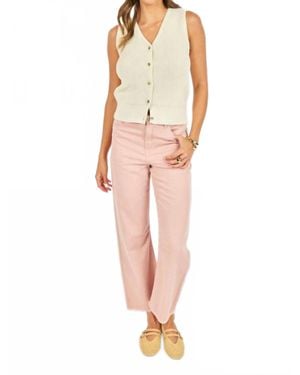 Sadie & Sage Judie Denim Barrel Pants - Multicolor