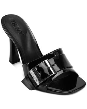 DKNY Clorissa Buckled Sandals - Black