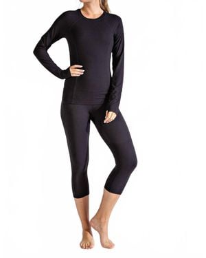 Rae Mode Butter Soft Active Long Sleeve Top - Blue