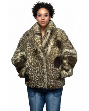Lusso Beni Stride Teddy Coat - Gray