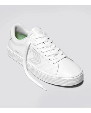 CARIUMA Salvas Sneakers Leather Lace Up Lifestyle Shoes Zap2226 - White