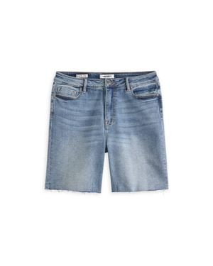 Vigoss High Rise Cut Off Bermuda Short - Blue
