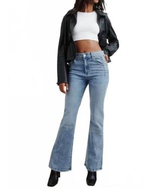 Le Jean Studded Farrah Flare Jeans - Blue