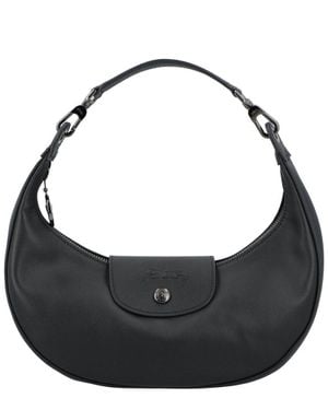 Longchamp Le Pliage Xtra Leather Shoulder Bag - Black