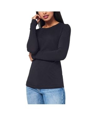 Lilla P Layering Long Sleeve Crewneck Top - Blue