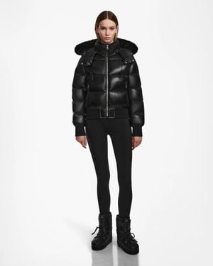 Rudsak Maude Quilted Shiny Down Puffer - Black