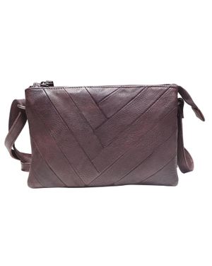 Latico Sunny Handcrafted Leather Crossbody Bags - Purple
