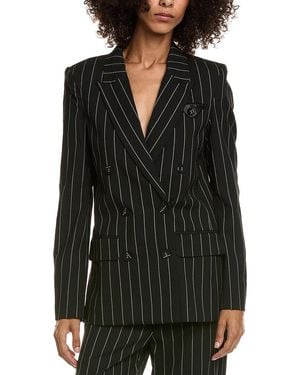 Bardot Sloane Pinstripe Blazer - Black
