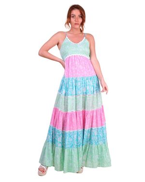 Miss June Sandra Long Dress - White