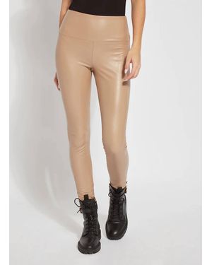 Lyssé Textured Leather Legging - Natural