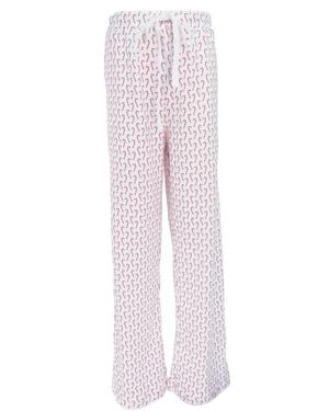 Lila and Hayes Boys Christmas Hangout Drawstring Pant - White
