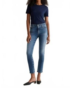 AG Jeans Mari Straight Leg Jeans - Blue
