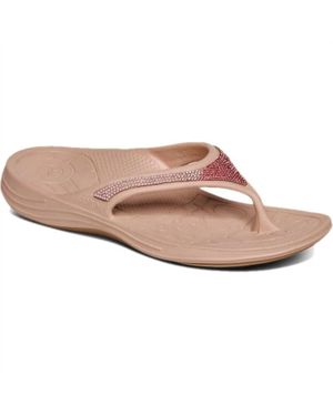 Aetrex Fiji Flip Flops - Pink