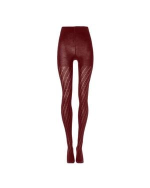 Wolford Merino Dot Tights - Red