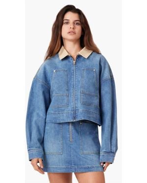 Habitual Utility Denim Jacket - Blue