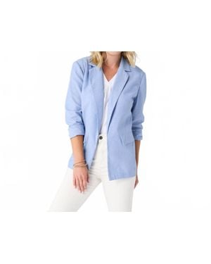 Coco + Carmen Newport Lightweight Blazer - Blue