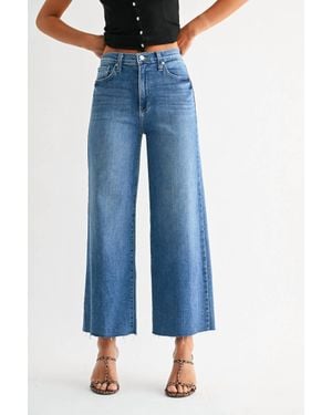 Just Black Denim Scissor Cut Wide Leg Jeans - Blue