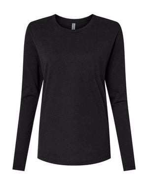 Next Level Cotton Relaxed Long Sleeve T-Shirt - Black
