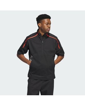 adidas Core Provisional Short-Sleeve 1/2-Zip Jacket - Black