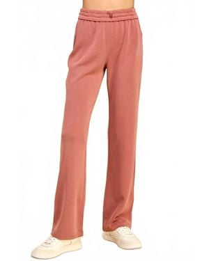 TCEC Ella High-Waisted Stretch Pants - Red