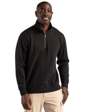 Clique Drive Recycled Quarter Zip Sweatshirt - Black