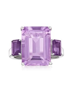 Ross-Simons Emerald-Cut Amethyst Ring - Purple