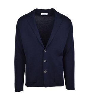 DRESSISM. Merino Knit Jacket - Blue