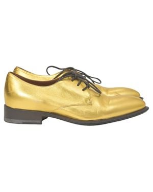 Dries Van Noten Celine Lace-Up Oxford Shoes - Yellow