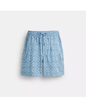 COACH Signature Camp Shorts - Blue