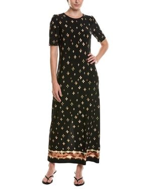 Vince Camuto 3/4-Sleeve Maxi Dress - Black
