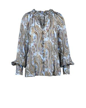 Marella Viscose Paisley Blouse - Blue