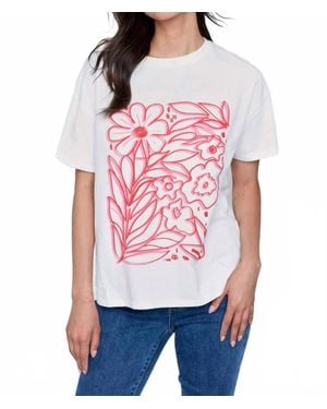 Charlie b Flower Graphic Tee - Red