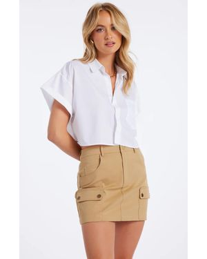 Bishop + Young Jessie Cargo Mini Skirt - White