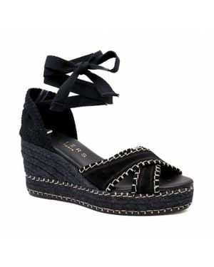 ATELIER Palma Wedge Sandals - Black