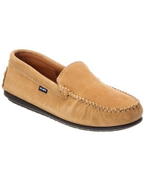 ATLANTA MOCASSIN Atlanta Moccasin Suede Loafer - White