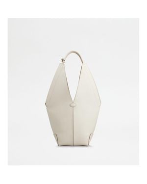 Tod's Di Bag Folio Shoulder Bag - White