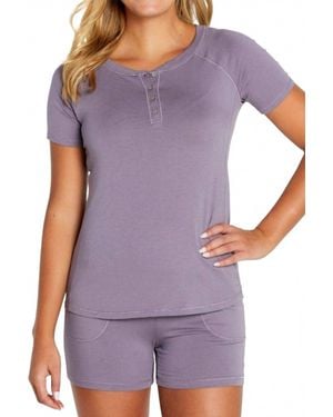 Twelve Eighty Eight Olivia Short Loungewear Set - Purple