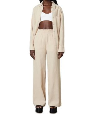 Nia Mallorca Wide Leg Pants - Natural
