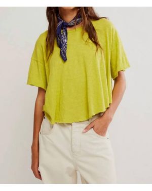 Free People Elsie Swing Tee - Yellow