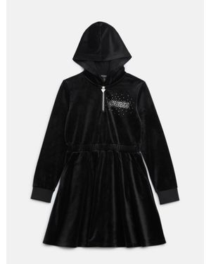 Guess Velour Dress (7-14) - Black