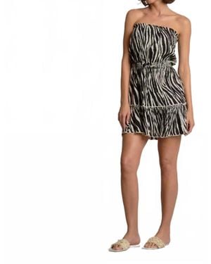 Elan Zola Strapless Mini Dress - Multicolor