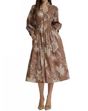 Jodifil We Found You Midi Dress - Brown