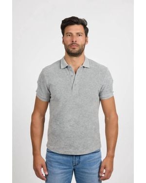 Monfrere Pierce Towel Terry Polo Shirt - White