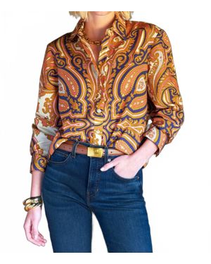 Finley Princess Paisley Mini Monica Shirt - Blue