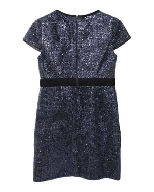Maje Glitter Mini Dress - Blue