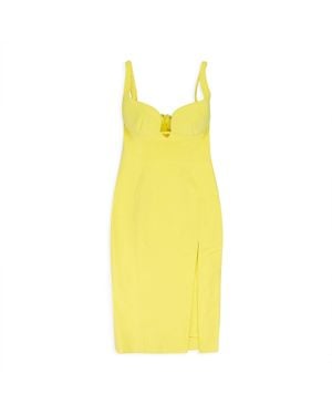 Mugler Bustier Dress - Yellow
