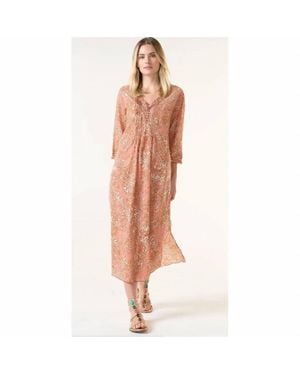 One Season Costa Brava Long Poppy Dress - Pink