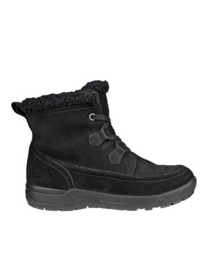 Ecco Trace Trace Plush Lining Nubuck Ankle Boots - Black