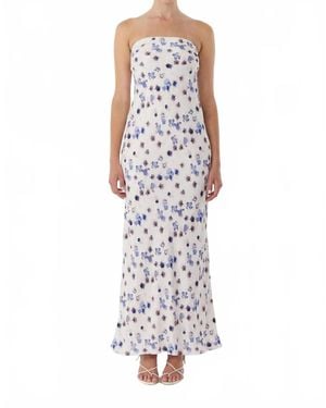 Third Form Bias Strapless Dress - White
