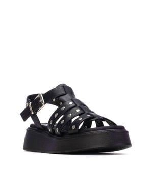 Xti Flat Studded Strap Sandals - Blue